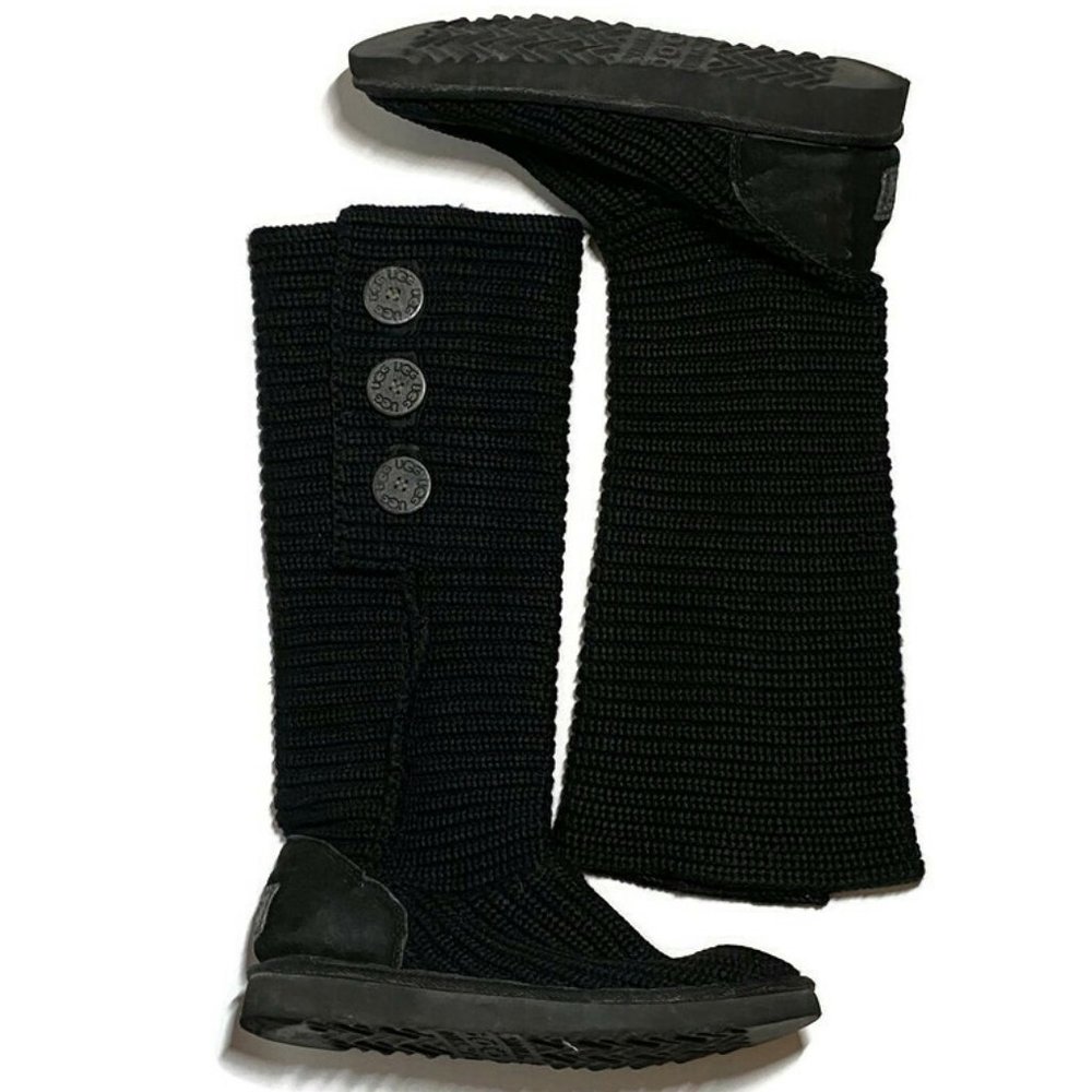 UGG Classic Cardy Button Detailed Knit Boots